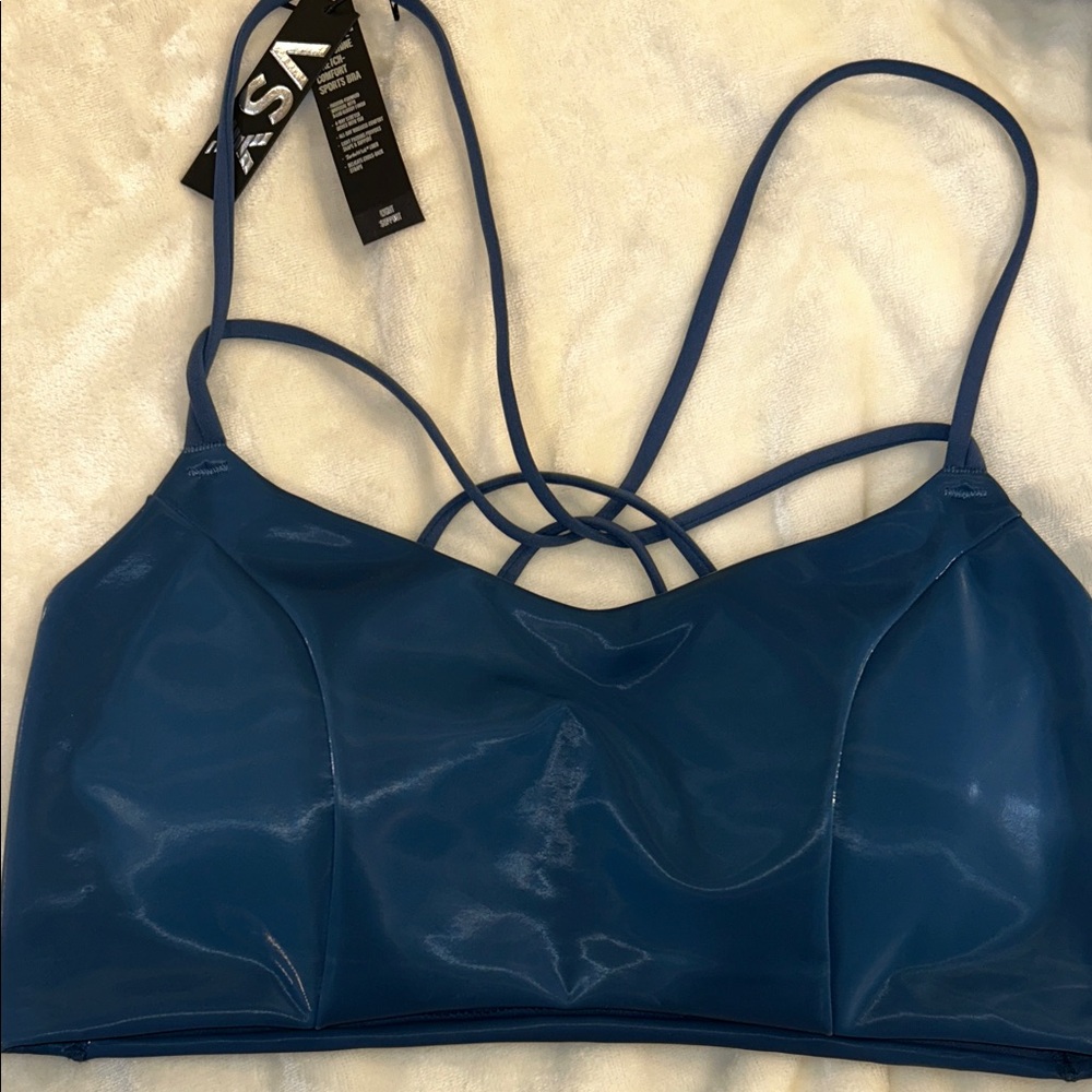 VSX Navy Blue Strappy Sports Bralette